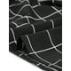 thumbnail image 5 of Vestido a cuadros vintage casual holgado con cuello en contraste de media tapeta para mujer Negro M, 5 of 5