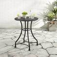 thumbnail image 2 of CROSLEY Astrid Table Bistro en Métal Intérieur/extérieur - Noir Mat, 2 of 3