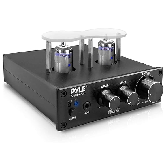 Pyle PVTA20 600 Watt Bluetooth 2 Vacuum Tube Amplifier Stereo Receiver