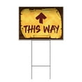 thumbnail image 1 of This Way Up Scroll (18" X 24") Yard Sign, Includes Metal Step Stake, 1 of 6