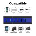 thumbnail image 3 of KOOTION USB 3.0 Hub 6-Ports High Speed USB 3.0 Data Hub Up to 5Gbps for Laptop, PC, Blue, 3 of 8
