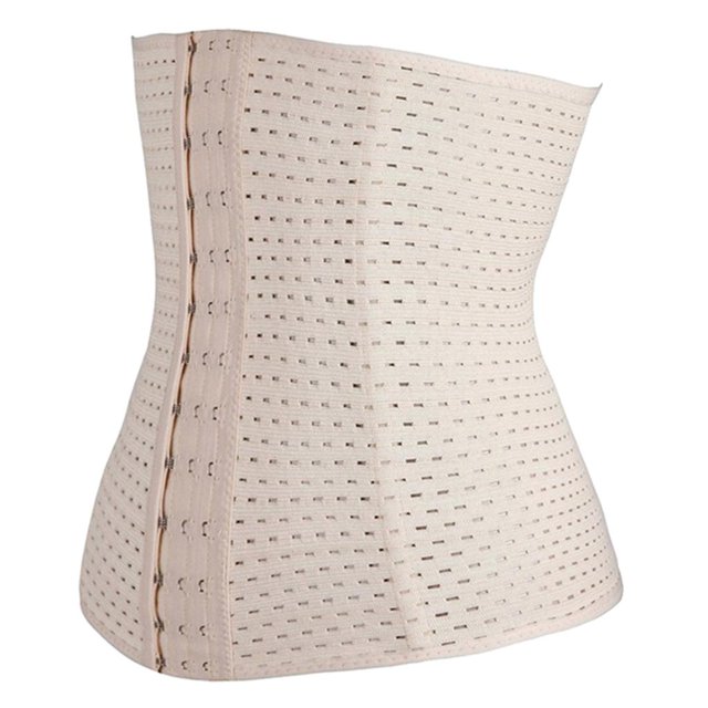 Cintura Transpirable Corset Faja Cinturón Body Shaper Trainer Sunnimix Beige