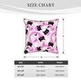thumbnail image 2 of KLL Pink Girl Halloween Decorative Throw Pillow Covers Velvet Soft for Couch Sofa Bedroom Living Room Outdoor (No pillow core)- 20"x20", 2 of 5