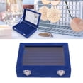 thumbnail image 3 of Rings Earring Organizer Tray with Clear Lid, Jewelry Display Box 7 Slots Velvet Ring Storage Display Case Clear Lid 7 Slot Ring Organizer Box Jewelry Case Jewellery Display Storage, 3 of 7