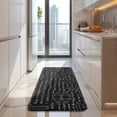 thumbnail image 4 of Math Equations Geometry Black Pattern Kitchen Rug Mat,Kitchen Runner Rugs Non Skid Washable,Decorative Kitchen Floor Mats for Kitchen,Sink,Laundry,17"x47.2", 4 of 7