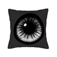thumbnail image 4 of Set of 2 Decorative Throw Pillow Covers 18x18in - Stylish Black Eye Design with Intricate Iris Patterns for Couch Bed or Car, 4 of 8