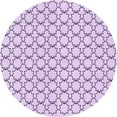 thumbnail image 1 of Ahgly Company Machine Washable Indoor Round Transitional Rich Lilac Purple Area Rugs, 4' Round, 1 of 7