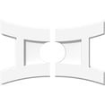 thumbnail image 1 of Ekena Millwork CMP14X9HN2-03000 3 in. ID x 3 in. Rectangle Haven Architectural Grade PVC Contemporary Ceiling Medallion - 2 Piece, 1 of 1