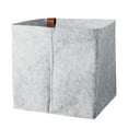 thumbnail image 1 of Miangastore Felt Sorting Basket Storage Cloth Basket Storage Holder Sundries Leather Handle Container Organizer for Desktop (Dark Grey), 1 of 8