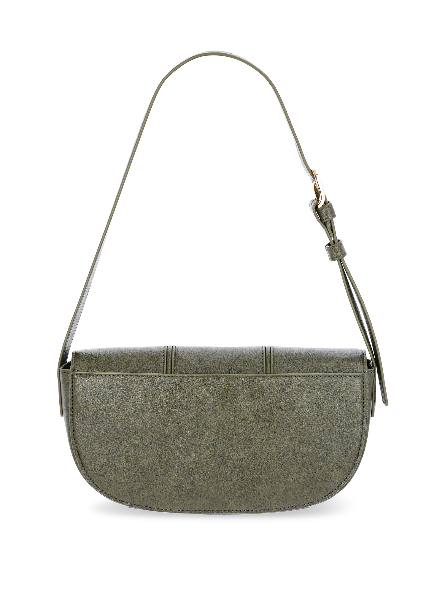 Time and Tru Women's Lina Shoulder Bag, Darkest Olive