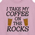 thumbnail image 3 of Instant Message - I Take My Coffee On The Rocks - Women's Racerback Tank Top, 3 of 6