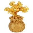 thumbnail image 1 of Decoración de árbol de Color dorado, adorno artesanal de resina para el hogar, gabinete de vino, sala de estar y pasillo, 1 of 14