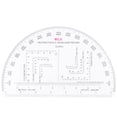 thumbnail image 1 of Shisuyan Land Navigation Protractor KMP-1 Military Ruler Acrylic 1Pcs, 1 of 8