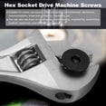 thumbnail image 6 of #10-32 x 1-1/2 Inch Flat Head Socket Cap Screws Hex Drive Machine Screws with Hex Spanner 10 Pcs, 6 of 7
