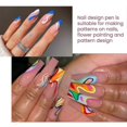 thumbnail image 3 of 4pcs Waterproof Nail Art Pen Nail Art Tools Graffiti Pen One Stroke Coloring Line Pen Waterproof Non-smu, 3 of 5