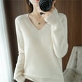thumbnail image 5 of Women's Pullover Sweater 2025 Light Sweaters For Women Long Sleeve Crew Neck Lightweight Soft Knitted Pullover Knitted Blouse, 5 of 8