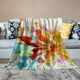 thumbnail image 2 of Orinice Flower Paint Splash Paper Warm Lightweight Blanket Soft Fleece Blankets All Seasons Decor Cow Gifts Blanket 50x60in, 2 of 6