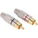 thumbnail image 5 of 20 piezas Conector de cable de bloqueo de audio y video en serie Enchufe RCA chapado en oro, 5 of 5