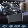 thumbnail image 2 of Riwesomey Reemplazo de montaje de tableta para reposacabezas de coche ABS, ángulo telescópico desmontable, forro de silicona ajustable, soporte para Automoción decorativa y accesorios Negro Tipo 2 Riwesomey VI017464-02, 2 of 6