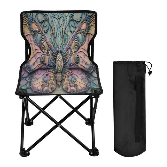 YAZAOO Camping Chairs Modern Decorative Butterfly Pattern Folding chair