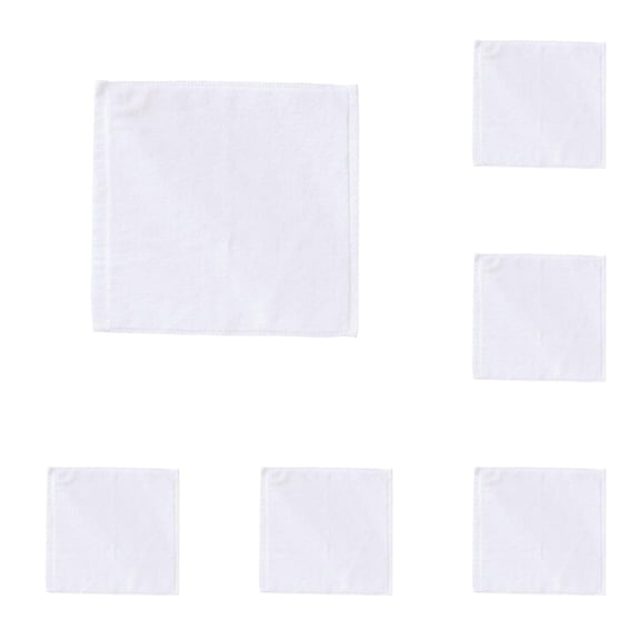 Washcloths Towels Set 10 Pack, Highly Absorbent and Soft Feel Microfiber Face Cloths, Multi-Purpose Wash Cloths & Hand Towels for Bathroom, Hotel and Gym, 9.8x9.8 Inch, White