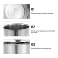 thumbnail image 2 of IFANLANDOR Schmelztopf Melting Pot Round Stainless Steel Cooking 1 Set, 2 of 6