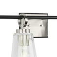 thumbnail image 5 of Cassell Collection Four-Light Brushed Nickel Matte Black Luxe Industrial Bath & Vanity Light, 5 of 13