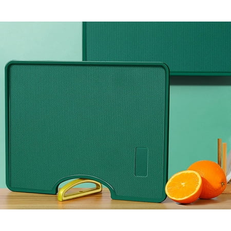 

Vertical Double Sided Cutting Board Non-Slip Easy Clean Chopping Board for Kitchen Food-Grade Plastic Reversable Vertical