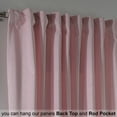 thumbnail image 4 of 3S Brother's Solid Luxury Matte Velvet Soft Curtains Set of 2 Panels Hanging Back Tap & Rod Pocket Home Décor Bedroom Kitchen Office Windows Room Darkering ( Cherry Blossom Pink-52"x63"), 4 of 6