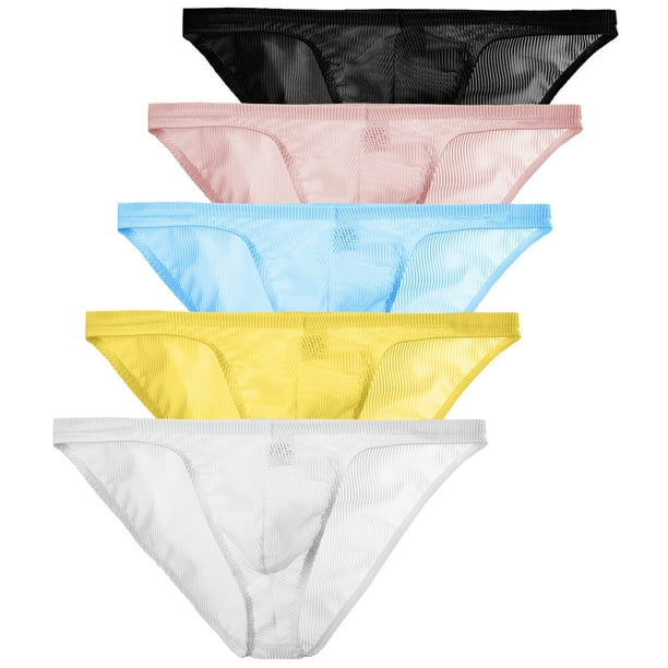 Yuyangdpb men's thin bikini low waist underwear sexy ice silk briefs