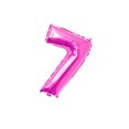 thumbnail image 1 of Globos de aluminio digitales de 16 pulgadas para feliz cumpleaños, figuras de globos con número de oro rosa de aire, decoraciones para fiesta Kits de decoración para fiestas Rosa roja siete Matsuzay HA002665-87, 1 of 6
