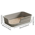 thumbnail image 2 of Extra Large Cat Litter High Scatter Semi Enclosed Plastic Indoor Tray Durable Easy Clean Dogs Cats Pet Supplies, 2 of 3