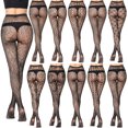 thumbnail image 3 of Medias de malla medias sexys pantalones de araña medias de mariposa de luna blanca, 3 of 6