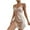 Khaki, variant on Nightgowns For Women Sleepwear Satin Silk Pajamas Leopard Print One Piece Nightwear Summer Thin Breathable Strap Dress Homewear Sleepwear Pajama Dress Navy Pjs