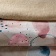 thumbnail image 4 of Holanda - Ultra-Soft Double-Sided Sherpa Blanket - Queen/King Size 87" x 98" - Cozy Plush Cream with Pink Blue Design - Machine Washable Warm Throw, 4 of 7