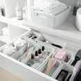 thumbnail image 6 of Simplify 6 Pack Multi-Sized Organizing Basket Plastic Storage Set in White, 6 of 12