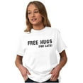 thumbnail image 5 of Free Hugs for Cats Cute Pet Lover Women's Graphic T Shirt Tees Brisco Brands S, 5 of 5