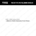 thumbnail image 2 of Max Advanced Brakes - Brake Kit for 2019 2020 2021 Volvo XC40 w/ 11.65" Diamter Front Rotors Front Replacement Disc Brake Rotors and Ceramic Brake Pads, 2 of 9