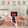 thumbnail image 3 of Boyel Living 28"Electric Fireplace Recessed, Indoor Insert Heater W/ Remote Control, Adjustable Flame, 1500W, for Living Room, Black, 3 of 8