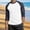 Bronze, variant on Men's Raglan Baseball Tee Shirt - Cotton Two Tone Casual Athletic Tops Black