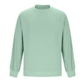 thumbnail image 6 of WMTBSRSW Men's Big and Tall Basic Tee Fall Long Sleeve Shirts Solid Casual Crewneck Sweatshirts for Workout Gym Mint Green X-Large, 6 of 6