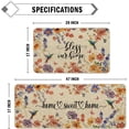 thumbnail image 3 of Flower Spring Kitchen Mats for Floor Set of 2, Wildflower Summer Floor Mats, Non Slip Rubber Backing Kitchen Floor Mat and Rug Set for Kitchen Sink, Office, Laundry, 3 of 5