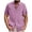 Pink, variant on Mlkoz Linen Shirts for Men Short Sleeve Collared Casual Beach Summer Tops Solid Color Vacation Shirts with Pocket Button Up Shirt