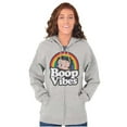 thumbnail image 3 of Betty Boop Cartoon Rainbow Quote Zip Hoodie Sweatshirt Women Brisco Brands S, 3 of 6