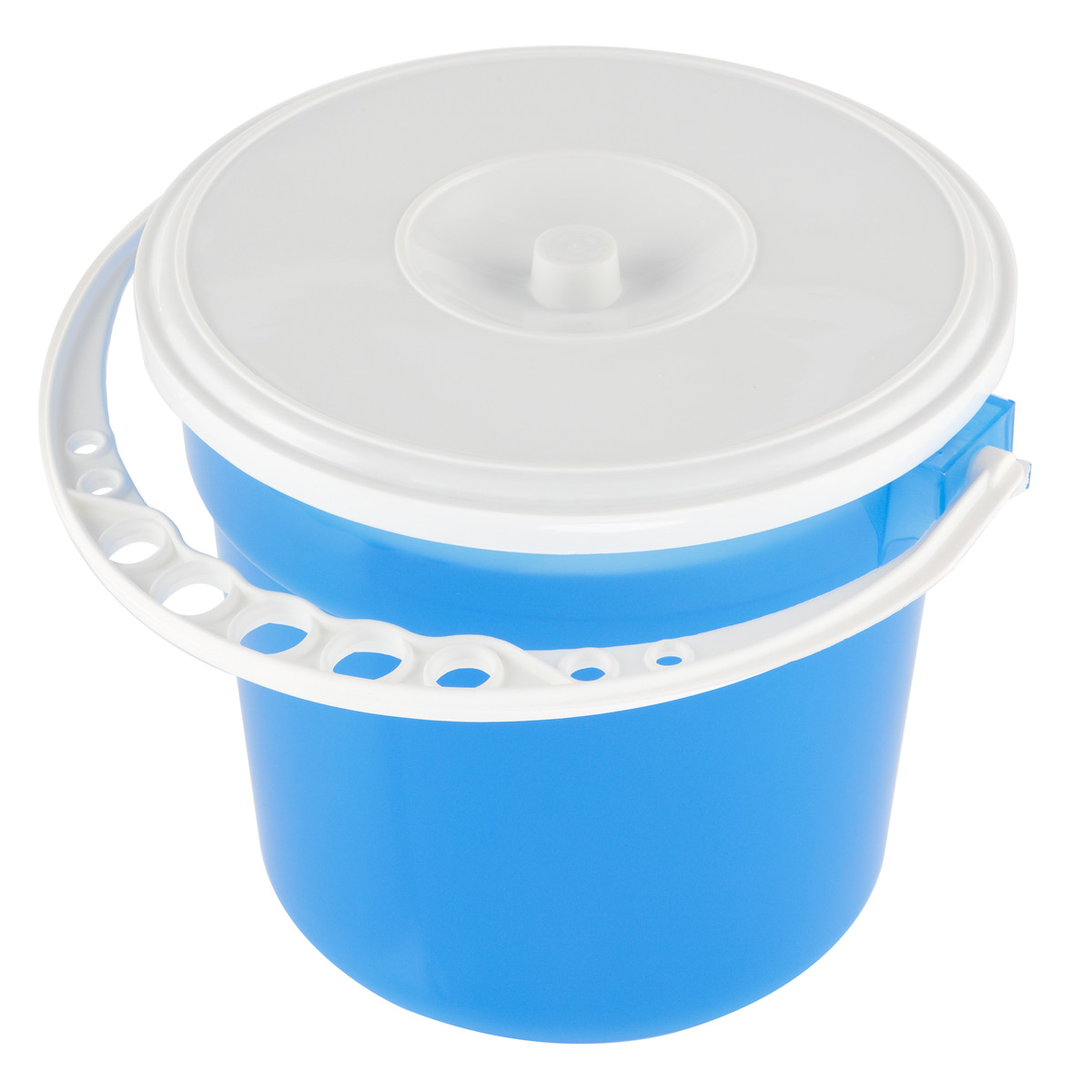 Creative Mark Dupre Art Brush Basin - 6.5" Paintbrush Water Bucket w/ Dual Half-Size Compartments, 12-Well Palette Plus 4 Interior, Deep Palette, Brush Holder Handle, Easy to Clean, Portable Design