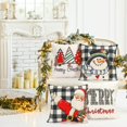 thumbnail image 4 of Fundas de almohada CDWERD Christmas, 45 x 45 cm, juego de 4 piezas de lino, 4 of 7