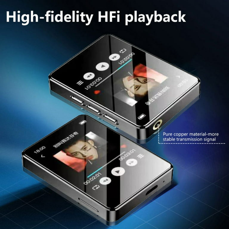 Portable HiFi Mp4 Music Player With Touch Screen, Bluetooth 5.0, FM Radio,  Card Support, And E Book Reader Ideal For Students From Hwx01, $10.74