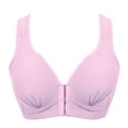 thumbnail image 3 of Sujetador inalámbrico transpirable con hebilla frontal, correa ancha, ropa interior fina para mujer niña, gris rosa, 42/95 sidaley AP001203-22, 3 of 7