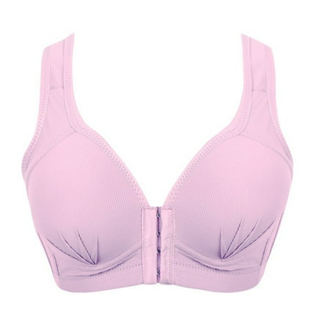 

Wireless Bra Breathable Front Buckle Wide Underwear Thin Strap for Women Girl