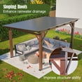 thumbnail image 6 of LZBEITEM 13'x10' Hardtop Grill Gazebo, Outdoor BBQ Gazebo Canopy Tent with Galvanized Steel Roof for Lawn, Garden, Deck, 6 of 16
